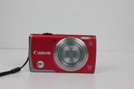 Canon PowerShot A3500 IS 16.0MP Digital Camera Only Rare Red Tested 