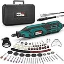 NEU MASTER 180W Rotary Tool Kit, Corded Power Rotary Tools with 165 Accessories and 6 Variable Speed, 10000-35000RPM Electric Drill Set for Handmade Crafting Projects and DIY Creations