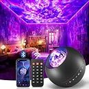 Galaxy Projector 20 Lighting Modes Star Projector, HiFi Bluetooth Speaker Galaxy Projector Light, 15White Noise Sensory Lights, Remote & Timer Galaxy Light Projector for Bedroom Gifts for Room Decor