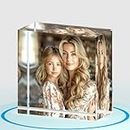 ArtPix3D Acrylic Personalized Mothers Day Gift for Mom, Custom UV Photo Print Block Square, Unique Customized Birthday Picture Gifts for Women, Man, Wife, Grandma, Glass Personalized Gift With Your Own Photo (2 x 2 inch)