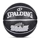 Spalding Slamdunk Rubber Basketball (Black), 5