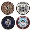 Call of Duty Modern Warfare Task Force 141 Logo Embroidered Patch by Ewkft (E(Bundle 4 Pieces))