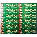 1200 x ZIG ZAG GREEN Rizla Cut Corners ROLLING Papers Tobacco Cigarette Fine Medium Smoking Filter Tips UK FREE P&P