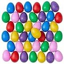 THE TWIDDLERS - 40 Plastic Musical Egg Shakers, Maracas Instruments Party Easter Basket Fillers for Kids - 4 Assorted Colours