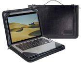 Broonel Black Leather Laptop Case For HP Laptop 14s-dq0006sf 14" HD Laptop