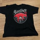 Hot! - Seether Shirt Black Rabbit Poison The Parish 2017 US Tour Rock Metal
