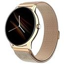 Noise Twist Go Round dial Smartwatch with BT Calling, 1.39" Display, Metal Build, 100+ Watch Faces, IP68, Sleep Tracking, 100+ Sports Modes, 24/7 Heart Rate Monitoring (Gold Link)