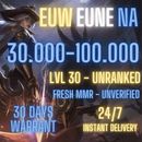 ✅Compte LOL✅EUW/EUNE/NA SMURF ACCOUNT +30K-100K | +30LVL | UNRANKED | INSTANT ✅