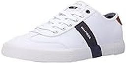 Tommy Hilfiger Men's Pandora Sneaker, White Canvas, 11