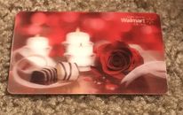 WALMART LENTICULAR GIFT CARD CHOCOLATES ROSES & CANDLES NO VALUE CANADA NEW