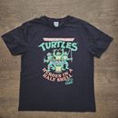 Teenage Mutant Ninja Turtles TMNT Mens Black Print Short Sleeve T Shirt Size XL