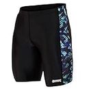 GYMIFIC Compression Half Tight Shorts Athletic Fit Multi Sports Cycling, Cricket, Football, Badminton, Gym, Fitness (M, Prisma 6)