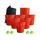 NUOERSAI Bucket Ball Toss Game, Outdoor Yard Games with Buckets and Balls Throwing Game for Beach Pool Backyard Lawn Camping BBQ, Indoor and Outdoor Games for Adults and Famil