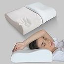 Sleepsia Orthopedic Cervical Pillow for Shoulder and Neck Pain Support, Side Sleepers and Back Sleepers, Sleeping Bed Pillow- Off White (21" L x 13.7" W x 3.75" H)
