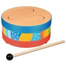 Goki 61888 Wooden Tongue Drum Kids' Instrument Accessories, Multi-Coloured (Mult