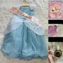 Disney Signature Cinderella ball gown Bibbidi-Bobbidi-Boo Boutique 10pc Sz 7/8