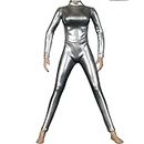 BiCca 1/6 Scale Figure Doll Clothes Skin-Tight Garment for 12" Female Action Figure, Flexible Seamless Doll Silicone Body Doll (Color : Silver)