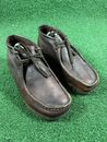 Clarks Wallabee Boots Stinson Lo Brown Beeswax Leather Men Size 10 M Shoes