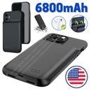 For iPhone 14/13/12/11/X External Battery Charger Case Power Bank Charging Cover