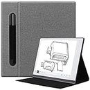 KuRoKo Slim Lightweight Book Folios Case Cover for Remarkable 2 10.3 inch Digital Paper(2020 Released) (LightGrey)