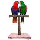 Congo® 1Ft. 10X12.5 Inch T Training Stand Chew-Safe Wood for Finches, Budgies, Conures, Lovebirds, Cockatiels, Senegal, Amazon and Other Birds (Piece of 1)