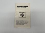 Nintendo 64 N64 Verbraucherinformationen Consumer Information NUS-EUR-1
