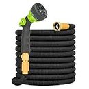 BlueBala Expandable and Flexible Garden Hose 50 FT- Water Hose with Durable Multiple Layer Latex, 8-Pattern Sprayer Nozzle and Standard 3/4" Brass Fittings, No Kinks, Save Space