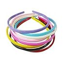 APOEM- Plastic Hair Band with Teeth Hair DIY Tool Accessories for Girls and Women Travel (Pack of 12) (Multi Colour)