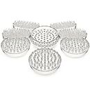 Medipaq Spiked Carpet Protector Cups - 8 Pack Carpet Protectors for Furniture Legs - 5.4 cm Outer Diameter Caster Cups to Protect Carpet from Dents