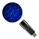 BlissLights Starport USB Laser Star Projector for Game Room Decor, Bedroom Night Light, or Mood Lighting Ambiance (Blue)