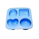 Inditradition Silicon 4 Shapes Cupcake Muffin Baking Mould, Assorted Colour (17.5 x 16.5 x 3.5 cm)
