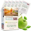 Glucose SOS Glucose Powder - Natural Powder Packets - Fast-Absorption - Instantly Dissolves - No Water Needed - Green Apple Crisp - 6 Packets