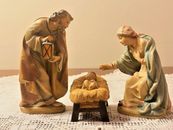De colección ANRI Madera Tallada a Mano Bernardi Florentino Sagrada Familia 5 pulgadas Natividad