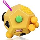 VCOSTORE Fidget Cube à 12 Faces - Cube Anti Stress Fidget Toys Adultes Fidget Antistress Jouet pour Tous Les âges avec TDAH, TDA, TSA, ADHD