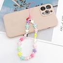 Phone Lanyard with Star Shaped Beaded Charm, Cute Cell Phone Accessory for Girls and Boys, Starry