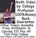 Calculus 3 DVDs By College Math Professor-Over 47 Hours http://www.amazon.com/shops/math_videos