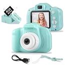 CATBAT Kids Camera Toys for Fun with HD Digital Video and Photography Camera, for Toddler Age of 3-10 Years Old Children’s, Gift for Kids (Green with 4GB SDCARD Included)