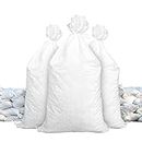 Sandbags - Size: 14" x 26" - White - Sandbags Empty - Sandbags Wholesale Bulk - Sand Bag - Flood Water Barrier - Water Curb - Tent & Store Bags by Sandbaggy (100 Bags)