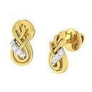 Deal of the day Real Diamond Jewellery Yellow Gold Diamond Earrings for Women