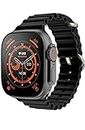 Mtouch T800 Ultra Smart Watch with Dual Strap Full Screen Waterproof Touch Display Bluetooth Calling Compatible with All Android & iOS (Black)