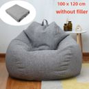 100*120cm Extra Large Bean Bag Chairs Sofa Cover Indoor Lazy Lounger For Adults 