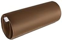 MY ARMOR Memory Foam Orthopedic Medium Size Bolster Bed Pillows for Rest and Support, (Brown Velvet Cover, 22" x 8" x 8")