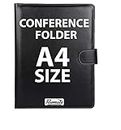 Filemate A4 Size Conference Folder/Holder for Meetings and Office Purpose (Size: 12.5 X 9.75 inch) (Magnetic Lock) (Black Color) / Executive Folder/File Folder/Office Folder