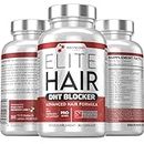 DHT Blocker Elite Hair, Hair Growth Supplement | #1 Advanced Hair Supplements for Women & Men | DHT Blocker Tablets Hair Growth Vitamins | 90 Capsules 16 Ingredients in 1