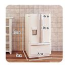 Accesorios de cocina refrigerador refrigerador congelador miniatura para casa de muñecas a escala 1:12