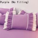 2pcs Pillowcases Pillow Cover Ruffled Trim Home Sleeping Bedding Furniture Decor