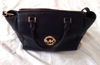 Michael Kors  Lillie leather crossbody handbag blue in pre owned condition