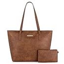 Montana West Tote Bags Large Leather Purses and Handbags for Women Top Handle Shoulder Satchel Hobo Bags MWC-028BR