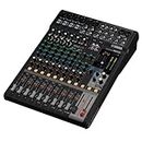 Yamaha MG12X (6 XLR + 3 Stereo + Echo Effects without USB) Analog Mixing Console,12-channel Stereo Mixer with D-Pre Preamps, 24 Effect Programs, and 1-knob Compressor