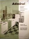 De colección ADMIRAL electrodomésticos de cocina catálogo RETRO refrigeradores gamas congeladores 1955